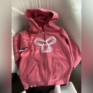 SOLD Aritzia TNA hoodie zip up - coral Y2K